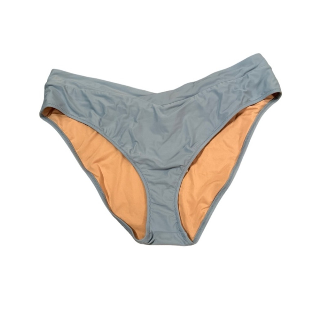J. Crew Cross-Front Blue Cheeky Bikini‎ Swim Bottom Sz 3X Plus NEW